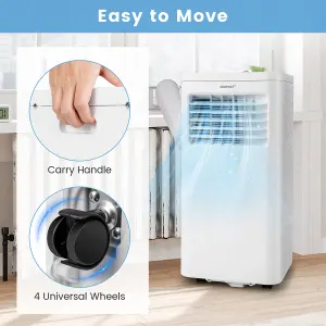 Costway 4-in-1 Portable Air Conditioner 9000 BTU Air Cooling Fan Dehumidifier AC Unit