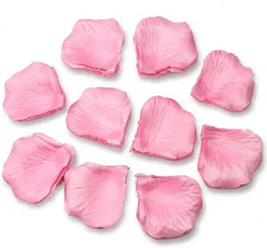 400pcs Light Pink Silk Rose Petals Wedding Mothers Day Wedding Confetti Anniversary Table Decorations