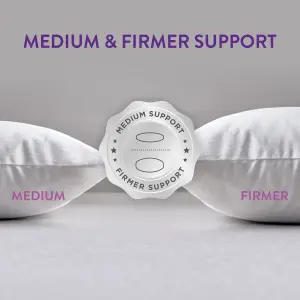 Slumberdown Made For You Two Pillow, Medium/Firm Support, 2 Pack