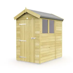 DIY Sheds 4x6 Apex Shed - Single Door With Windows (4ft x 6ft) 4 x 6