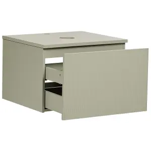 Bathroom Wall Mounted Cabinet 60 x 52 cm Green ALZIRA