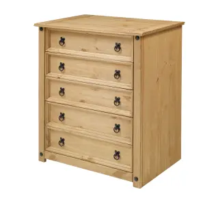 Mercers Furniture Corona Small 5 Drawer Chest of Drawers