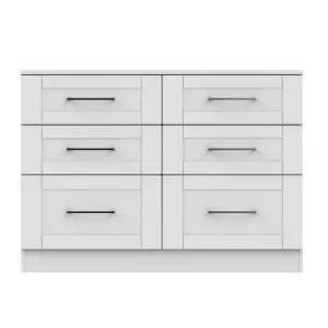 Ripon 6 Drawer Wide Chest in Grey Ash (Ready Assembled)