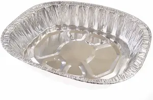 Set Of 6 Disposable Large Foil Roasting Trays Cooking Roasting & Baking Serving Storage Pot