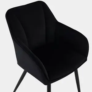 Danniell Upholstered Dining Chair (Set of 2) Black