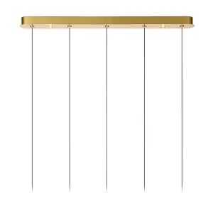 Lucide KLIGANDE - Pendant light - LED Dim. - 5x7,8W 2700K - Matt Gold / Brass