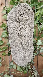 Wall Plaque Stone Cast Jurassic Design