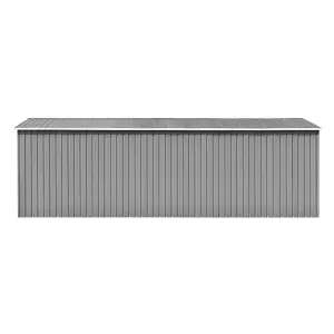 Berkfield Garden Shed 257x580x181 cm Metal Grey