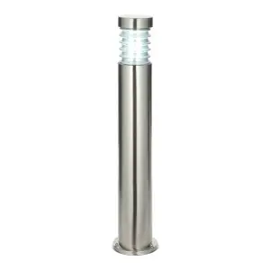 Luminosa Equinox Outdoor Coastal Bollard Light Marine Grade Stainless Steel IP44, E27