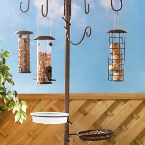 GardenKraft 5-Hook Metal Bird Feeder