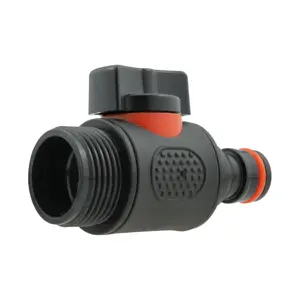 Garden Watering Hose/irrgation Flow Control Valve Male-femaleclick-Lock/Thread (Male Thread-Male Click-Lock)