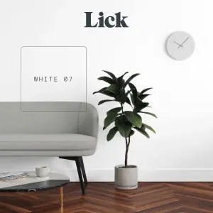 Lick White 07 Matt Emulsion paint, 2.5L