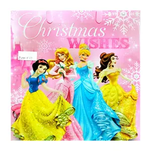 Disney Princess Wishes Christmas Gift Bag Multicoloured (One Size)