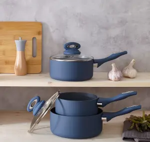 Cermalon Blue 5 Piece Cookware Set