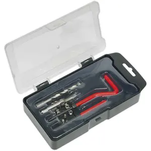 M5 x 0.8mm Premium Thread Repair Kit with Drill Bit and Lug Tool