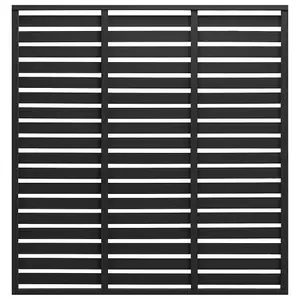 Berkfield Fence Panel WPC 180x180 cm Black