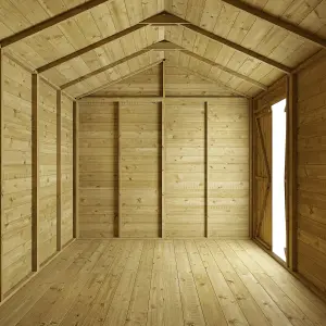 Store More Tongue and Groove Apex Shed - 12x8 Windowless