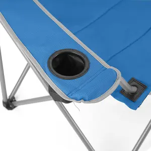 Volkswagen Blue Metal Foldable Camper van Chair