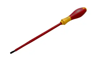 WIHA Slotted Electricians Screwdrivers Insulated VDE Slim Fit SoftFinish 1000v 4.5mm x 175mm 00825