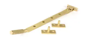 Satin Brass 10" Brompton Window Stay