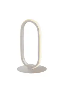 Luminosa Infinity Integrated LED Table Lamp, White, 4000K