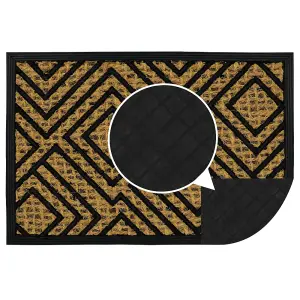 JVL Alba Woven Tuffscrape Doormat, 40x60cm, Diamond