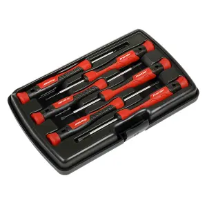 Sealey Precision Screwdriver Set 6 Pieces Slotted Phillips Spinner Top AK97324