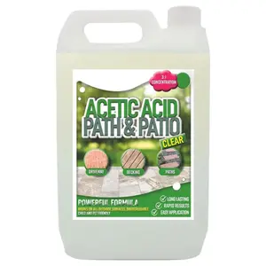 2 x 5 Litres Garden Acetic Acid Vinegar Strong Concentrated Outdoor Cleaner