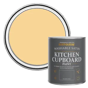 Rust-Oleum Mustard Satin Kitchen Cupboard Paint 750ml