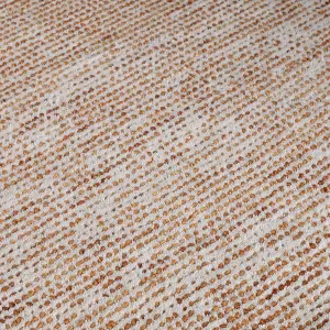 Handmade Luxurious Easy to Clean ModernOrange Wool Dotted Rug for Living Room & Bedroom-80cm X 150cm