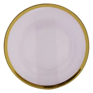 Maison by Premier Ida 27cm Dinner Plate With Gold Rim