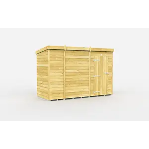 DIY Sheds 9x4 Pent Shed - Single Door Without Windows