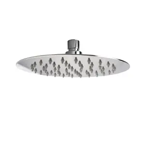 Nes Home 200mm Ultra Thin Round Shower Head Chrome