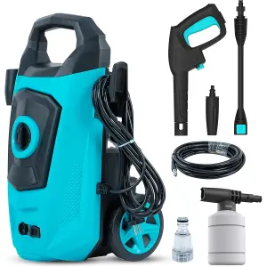 1600W Pressure Washer Portable Jet Washer High 130 Bar Electric Power Adjustable