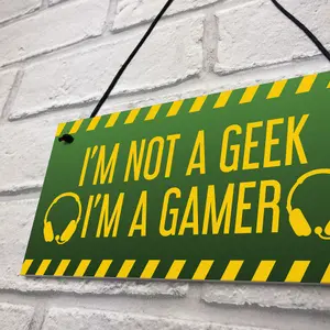 Funny Gaming Sign For Son Dad Brother Gaming Room Bedroom Decor Gamer Gift