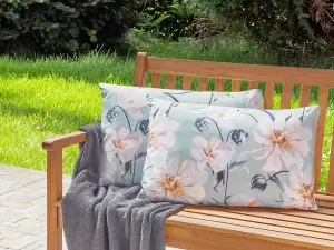 Set of 2 Outdoor Cushions APRICALE Blue