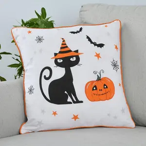 Smart Living Halloween Pumpkins & Celestial Stars Decorative Filled Cushions - Pumpkins