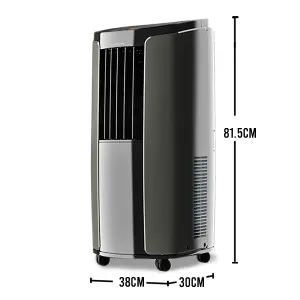 LEXENT 6-in-1 Heat Pump Portable Air Conditioner 12000 BTU - Low Energy - Quiet 65dB -Room 400 sq ft - Energy Efficient A+