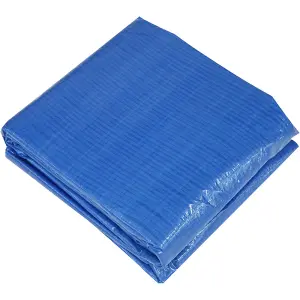 15ft / 4.5m Round Swimming Pool Top Cover & Rope Ties - Tarpaulin Paddling Lid