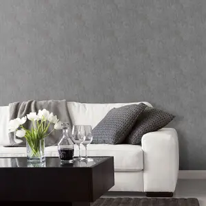 Galerie Nostalgie Silver Grey Distressed Wall Smooth Wallpaper