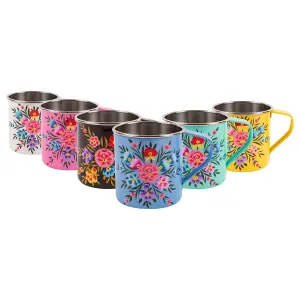 BillyCan - Camping Mug Set - 450ml  - Multicolour Pansy - 6pc