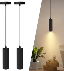 Aigostar 2 Set Black Pendant Light Fitting