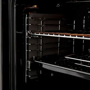 Cooke & Lewis Clmfsta Built-In Single Multifunction Oven - Brushed Black & Grey Stainless Steel Effect