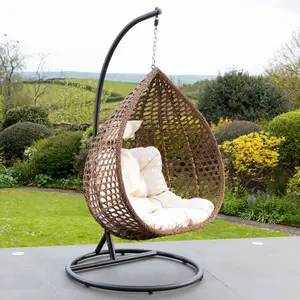 Henley Swing Egg Pod Chair - Cream