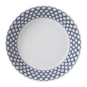 Royal Doulton, 1815 Pacific Pasta Bowl 23cm 9in, Blue Mixed Patterns (Set of 6)