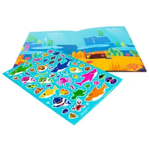 Baby Shark Make A Scene Activity Book Blue (One Size)