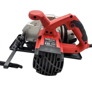 Lumberjack 185mm Circular Saw Multi Purpose 1400W Bevel Angle 240V Red