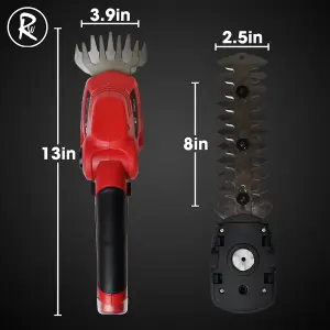 Hand Held Cordless Hedge Trimmer 7.2V RocwooD Garden Edger Grass Shears