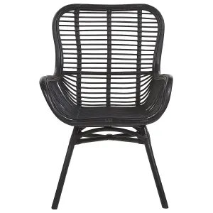 Dining Chair TOGO Rattan Black