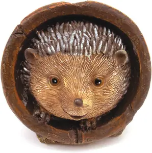 Hedgehog Design Solar Light - Outdoor Patio or Decking Garden Ornament Decoration - 11cm x 11cm x 14.5cm